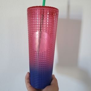 Starbucks Pink/Purple Ombre Jeweled Cold Cup